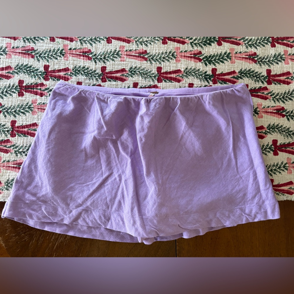 Free People linen skort